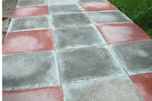 Moisture lock gives pavers an ugly appearance